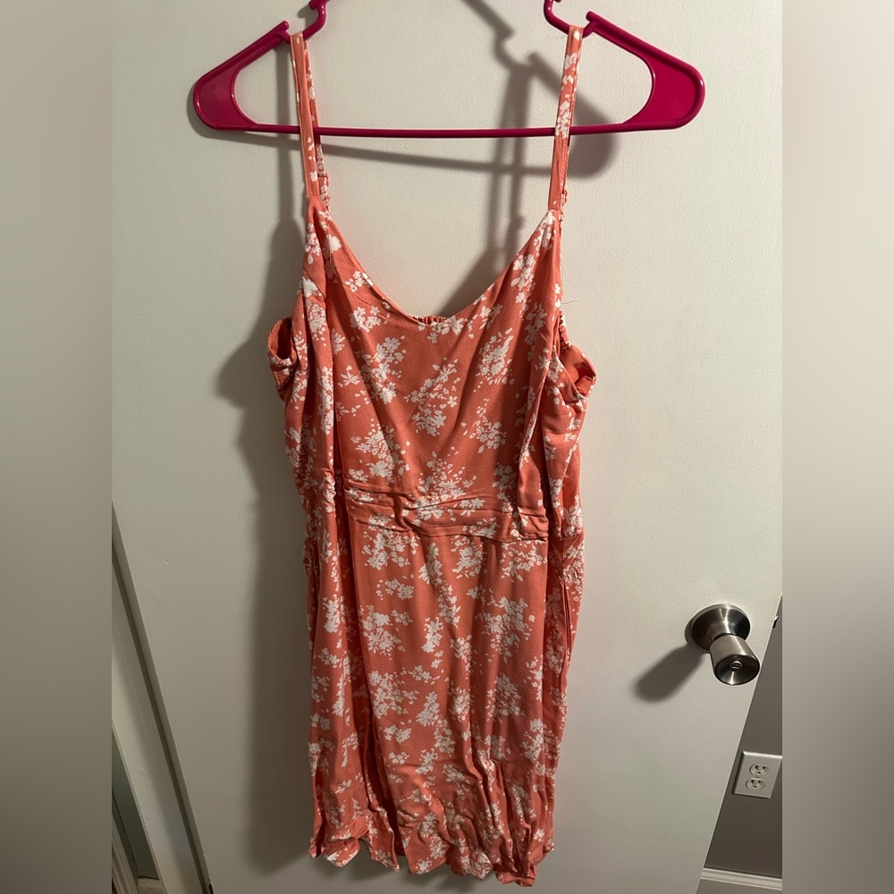 Maurices Coral Floral Dress